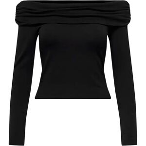 Off-the-shoulder trui voor dames Only Live Love Noir S Off-the-shoulder trui voor dames Only Live Love Noir S
