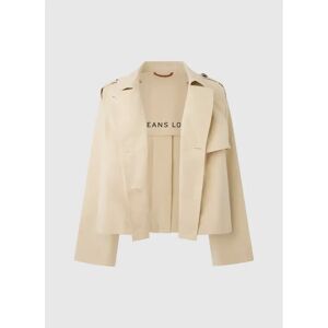 Pepe Jeans Sheila beige korte trenchcoat - Trench coat Pepe Jeans Sheila beige korte trenchcoat - Trench coat