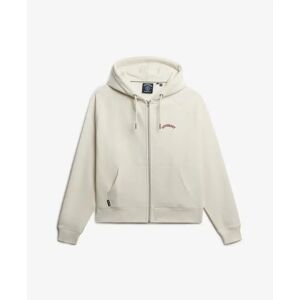Dames Hoodie Superdry Essential Logo Blanc L Dames Hoodie Superdry Essential Logo Blanc L