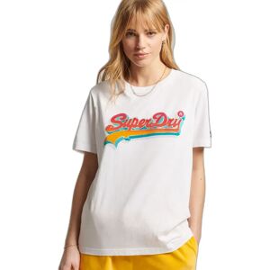 Seizoensgebonden dames-T-shirt Superdry Vintage Logo Blanc 2XS Seizoensgebonden dames-T-shirt Superdry Vintage Logo Blanc 2XS
