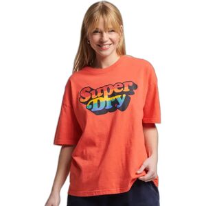 Gestreept dames-T-shirt Superdry Vintage Cali Orange XS Gestreept dames-T-shirt Superdry Vintage Cali Orange XS