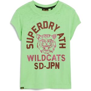 Superdry W1011404A Groen slanke pasvorm T-shirt - Casual Superdry W1011404A Groen slanke pasvorm T-shirt - Casual