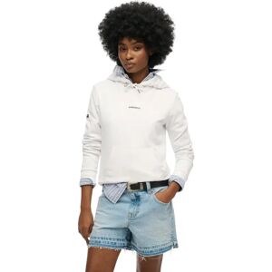 Effen dameshoodie Superdry Blanc L Effen dameshoodie Superdry Blanc L