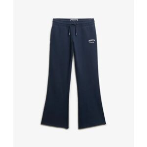 Vrouwelijke low-rise flared joggingbroek Superdry Athletic Essentials Bleu S Vrouwelijke low-rise flared joggingbroek Superdry Athletic Essentials Bleu S
