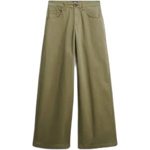 Baggy chino broek voor dames Superdry Vert 24x30 Baggy chino broek voor dames Superdry Vert 24x30