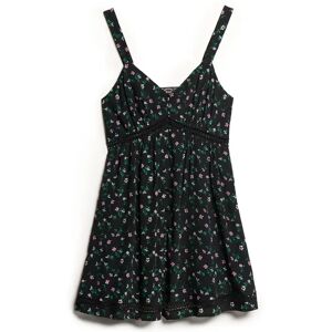 Damesjurk met v-hals Superdry Noir M Damesjurk met v-hals Superdry Noir M