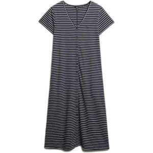 Damesjurk Superdry Button Thru Jersey Midi Bleu M Damesjurk Superdry Button Thru Jersey Midi Bleu M