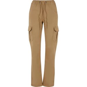Cargo broek met hoge taille voor dames Urban Classics Twill Beige S Cargo broek met hoge taille voor dames Urban Classics Twill Beige S