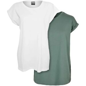 Dames T-shirts met lange schouders Urban Classics (x2) Blanc S Dames T-shirts met lange schouders Urban Classics (x2) Blanc S