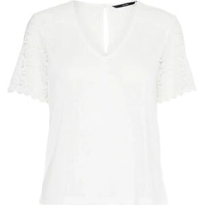 Dames-T-shirt Vero Moda Mora Blanc S Dames-T-shirt Vero Moda Mora Blanc S