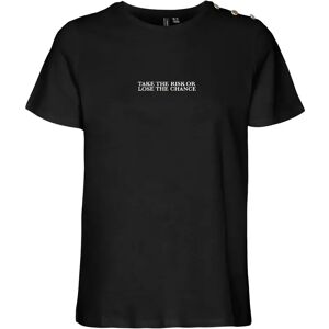 Meisjes-T-shirt Vero Moda Gita Noir L Meisjes-T-shirt Vero Moda Gita Noir L