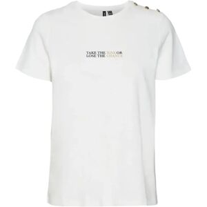 Meisjes-T-shirt Vero Moda Gita Blanc XS Meisjes-T-shirt Vero Moda Gita Blanc XS