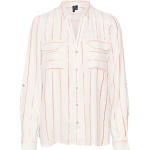 Damesblouse met lange mouwen Vero Moda Hana Beige XL Damesblouse met lange mouwen Vero Moda Hana Beige XL