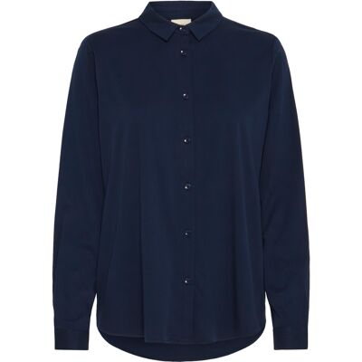 Damesblouse met lange mouwen fransa Justina SH 1 Blauw S Damesblouse met lange mouwen fransa Justina SH 1 Blauw S