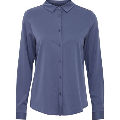 Damesblouse met lange mouwen fransa Justina SH 1 Blauw XL Damesblouse met lange mouwen fransa Justina SH 1 Blauw XL