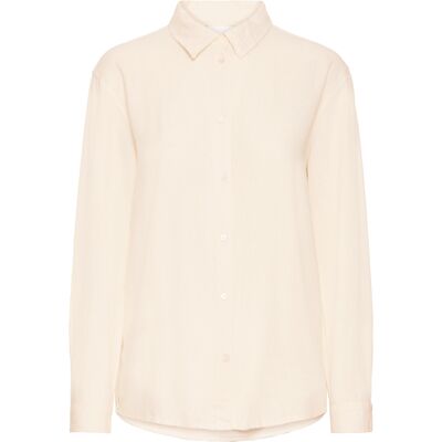 Dameshemd met lange mouwen Ichi Linno Beige 40 Dameshemd met lange mouwen Ichi Linno Beige 40