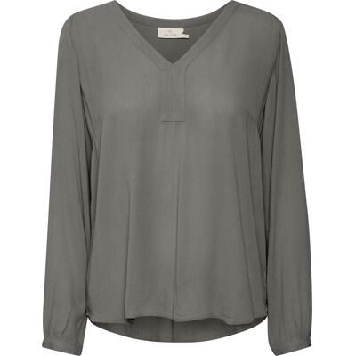 Damesblouse met lange mouwen KAFFE Amber Grijs 34 Damesblouse met lange mouwen KAFFE Amber Grijs 34