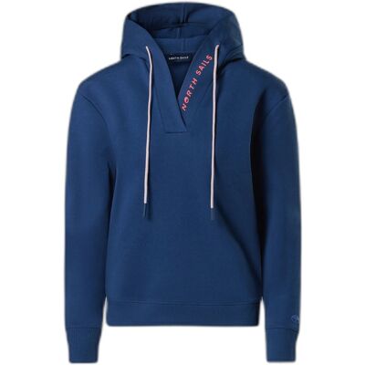 V-hals hoodie voor dames North Sails Blauw L V-hals hoodie voor dames North Sails Blauw L