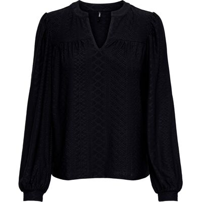 Damesblouse met lange mouwen Only Onlsandra Split Jrs Zwart XS Damesblouse met lange mouwen Only Onlsandra Split Jrs Zwart XS