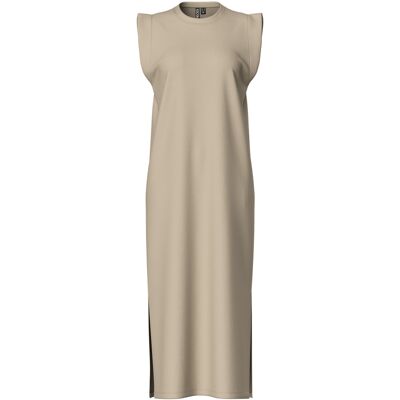 Lange damesjurk Pieces Chilli Beige M Lange damesjurk Pieces Chilli Beige M