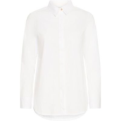 Damesblouse met lange mouwen Pulz Jeans Elna Wit S Damesblouse met lange mouwen Pulz Jeans Elna Wit S