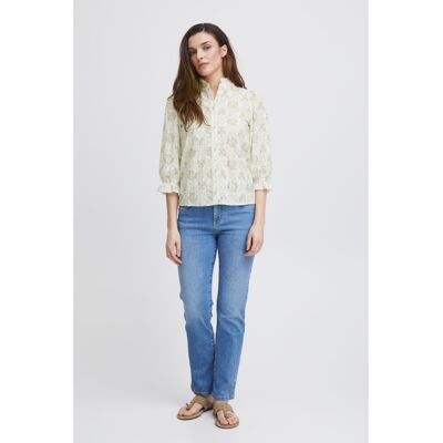 Damesblouse met lange mouwen Pulz Jeans Willa Wit S Damesblouse met lange mouwen Pulz Jeans Willa Wit S