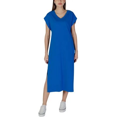 V-hals T-shirt jurk voor dames b.young BYPandinna Bleu XL V-hals T-shirt jurk voor dames b.young BYPandinna Bleu XL