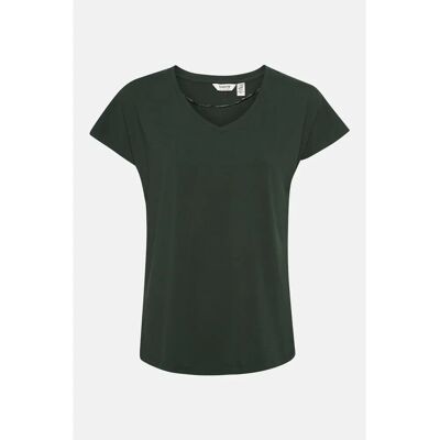 V-hals T-shirt van jersey voor dames b.young Pamila Vert XS V-hals T-shirt van jersey voor dames b.young Pamila Vert XS