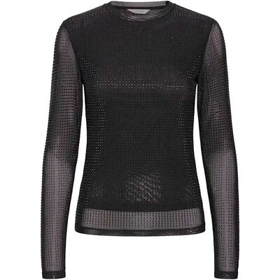 Dames-T-shirt met lange mouwen b.young Pavlina Noir S Dames-T-shirt met lange mouwen b.young Pavlina Noir S