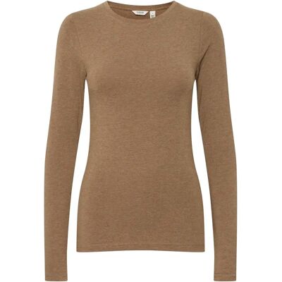 Dames-T-shirt met lange mouwen b.young Pamila Marron 2XL Dames-T-shirt met lange mouwen b.young Pamila Marron 2XL