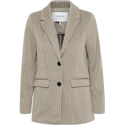 Dames lange jersey blazer b.young Rowan Gris 40 Dames lange jersey blazer b.young Rowan Gris 40