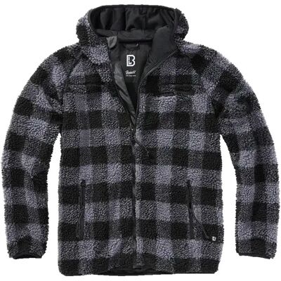 Ziphoodie Brandit Teddy Noir 6XL Ziphoodie Brandit Teddy Noir 6XL