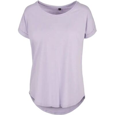 T-shirt dames Build Your Brand Long Slub Violet 2XL T-shirt dames Build Your Brand Long Slub Violet 2XL