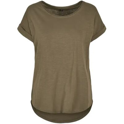 T-shirt dames Build Your Brand Long Slub Marron 2XL T-shirt dames Build Your Brand Long Slub Marron 2XL