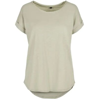 T-shirt dames Build Your Brand Long Slub Vert XS T-shirt dames Build Your Brand Long Slub Vert XS