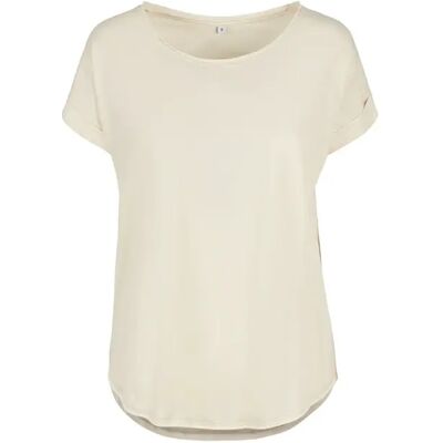 T-shirt dames Build Your Brand Long Slub Beige M T-shirt dames Build Your Brand Long Slub Beige M