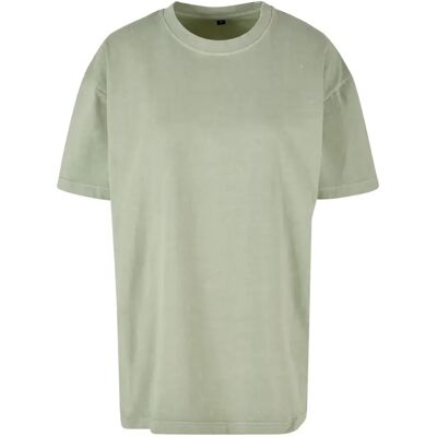 Oversized dames t-shirt met vervaging Build Your Brand Vert S Oversized dames t-shirt met vervaging Build Your Brand Vert S