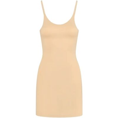 Onzichtbare tanktop jurk voor dames Bye Bra Beige 2XL Onzichtbare tanktop jurk voor dames Bye Bra Beige 2XL