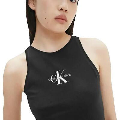 Strakke damesjurk Calvin Klein Classic Front Logo Noir XS Strakke damesjurk Calvin Klein Classic Front Logo Noir XS