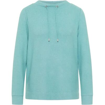 Dames Hoodie Cecil Cosy Melange Bleu XL Dames Hoodie Cecil Cosy Melange Bleu XL