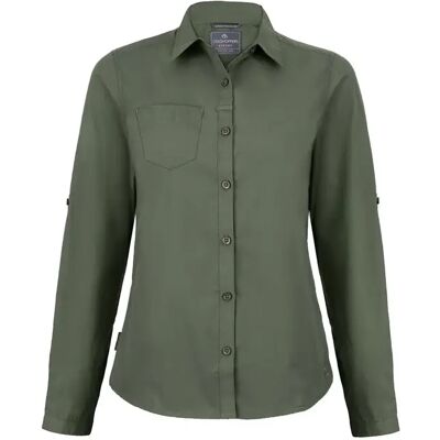 Dames shirt van gerecycled polyester met lange mouwen Craghoppers Vert 2XL Dames shirt van gerecycled polyester met lange mouwen Craghoppers Vert 2XL