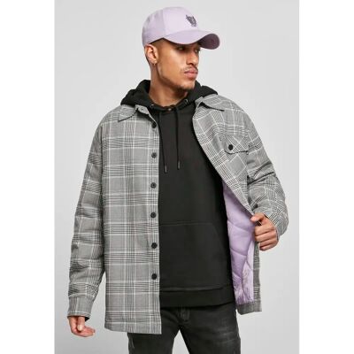 Jas Urban Classics plaid out quilted Noir S Jas Urban Classics plaid out quilted Noir S