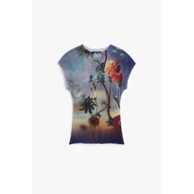 Dames-T-shirt Desigual Alice Gris M Dames-T-shirt Desigual Alice Gris M
