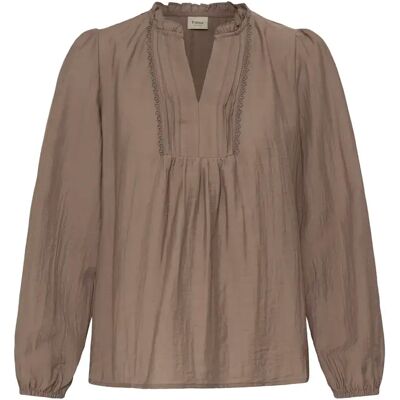 Damesblouse met lange mouwen fransa Gida 1 Gris XL Damesblouse met lange mouwen fransa Gida 1 Gris XL