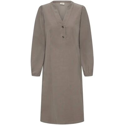 Damesjurk met lange mouwen fransa Cory 5 Gris L Damesjurk met lange mouwen fransa Cory 5 Gris L