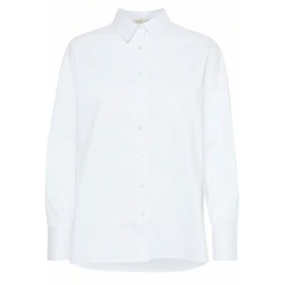 Damesblouse met lange mouwen fransa Za 8 Blanc L Damesblouse met lange mouwen fransa Za 8 Blanc L