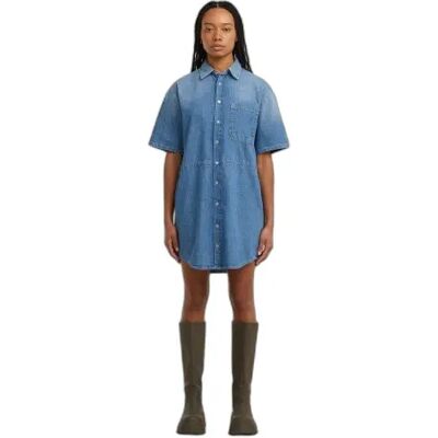 Dames denim jurk G-Star Drawcord Bleu XS Dames denim jurk G-Star Drawcord Bleu XS