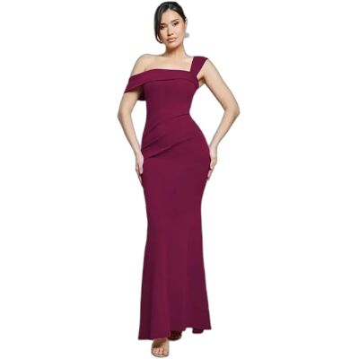 Strakke damesjurk Goddiva Off The Shoulder Rouge 44 Strakke damesjurk Goddiva Off The Shoulder Rouge 44