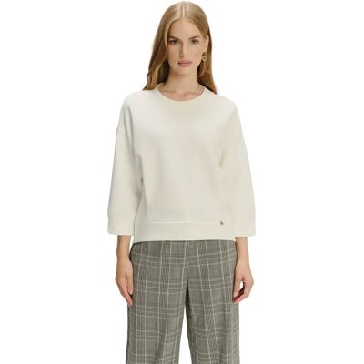 Sweatshirt met 3/4 mouwen dames Greenpoint Blanc L Sweatshirt met 3/4 mouwen dames Greenpoint Blanc L