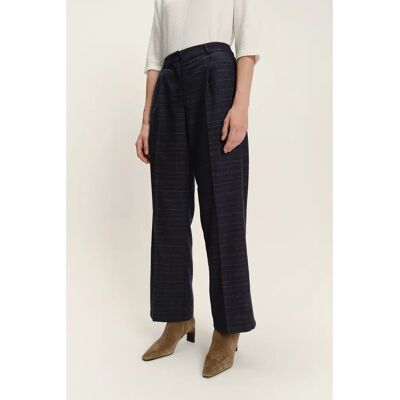 Pantalon met een knoopsluiting dames Greenpoint Bleu 40 Pantalon met een knoopsluiting dames Greenpoint Bleu 40